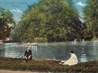 Park Maksimir, jezero, razglednica